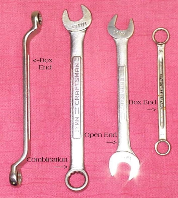 type of wrenches