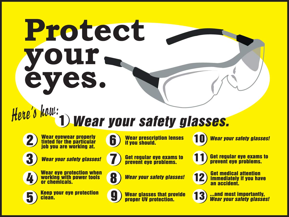 Caution Sign Wear Safety Glasses When Using Equipment Ubicaciondepersonas Cdmx Gob Mx