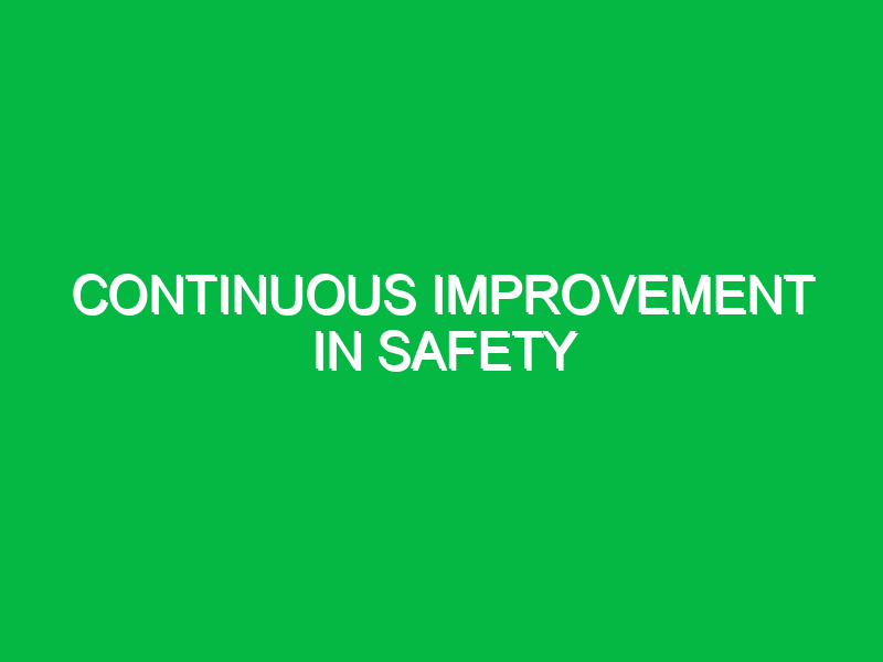 continuous improvement in safety 9950