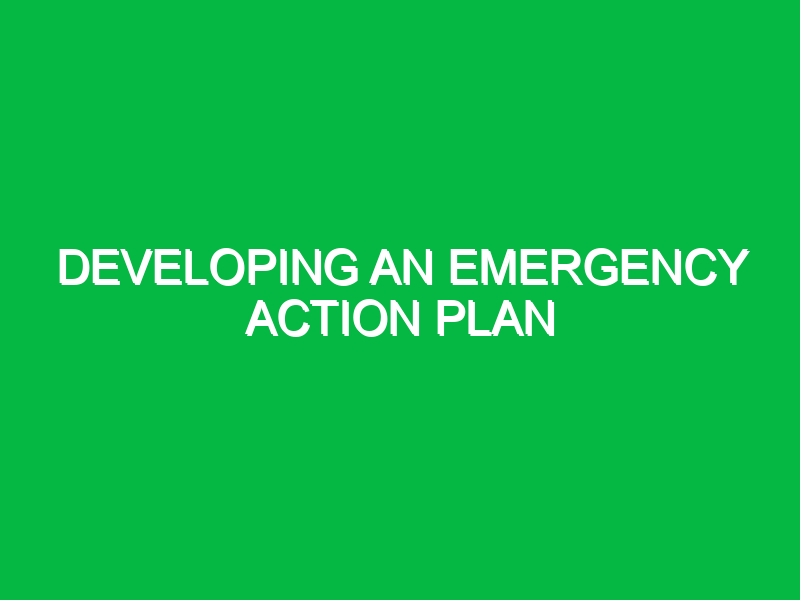 developing an emergency action plan 10104