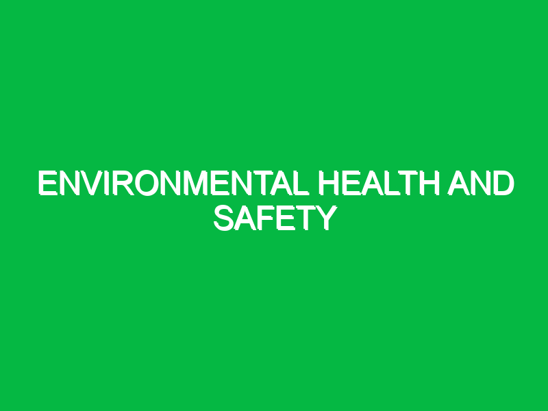 environmental health and safety 9654