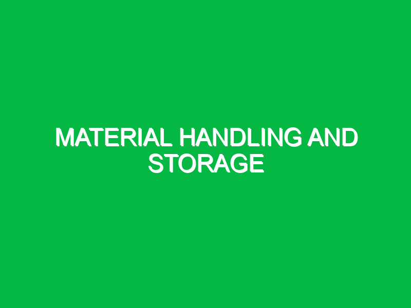 material handling and storage 10007