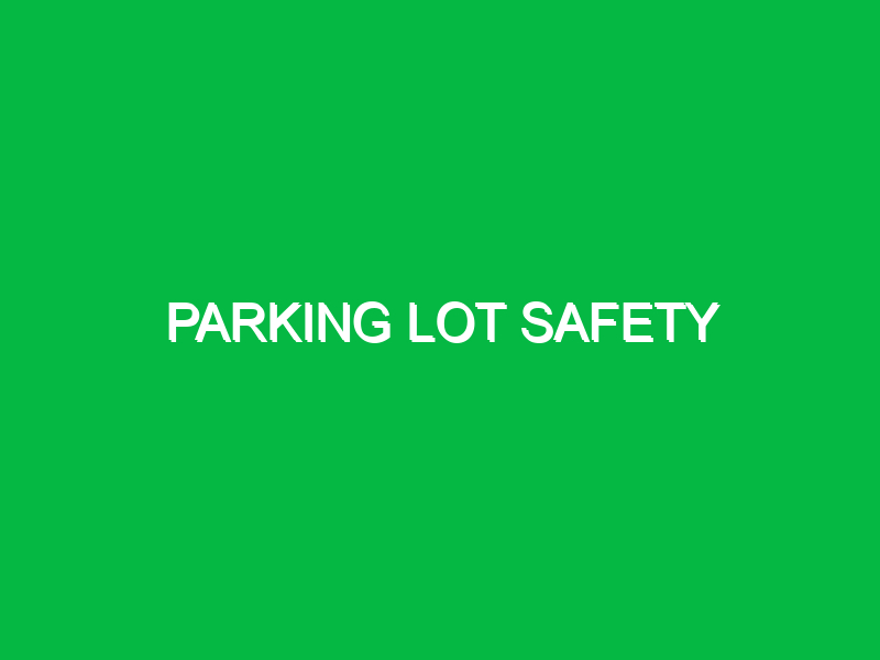 parking lot safety 10086