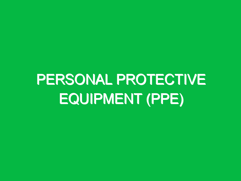 personal protective equipment ppe 9516