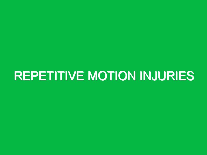 repetitive motion injuries 9921