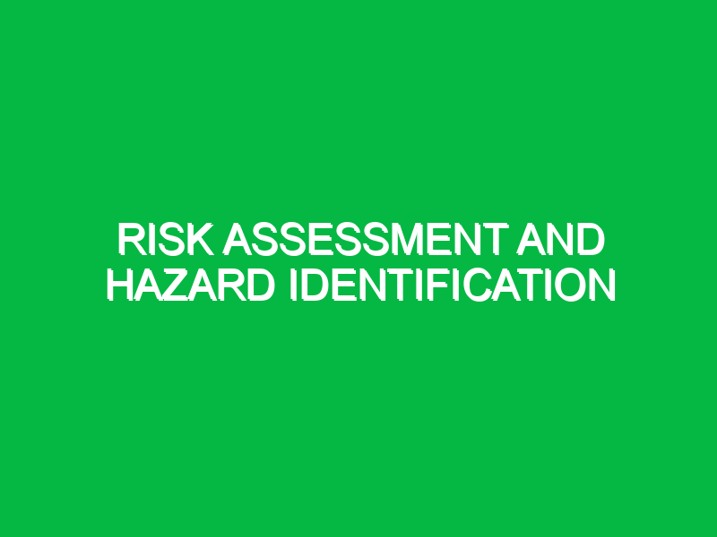 risk assessment and hazard identification 9440