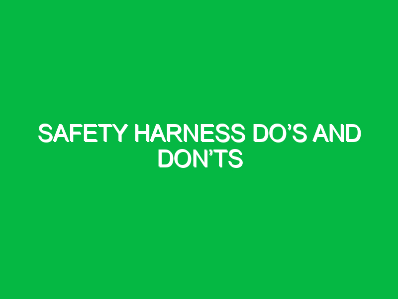 safety harness docabcs and doncabcts 10051