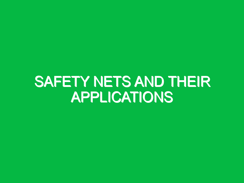 safety nets and their applications 9754