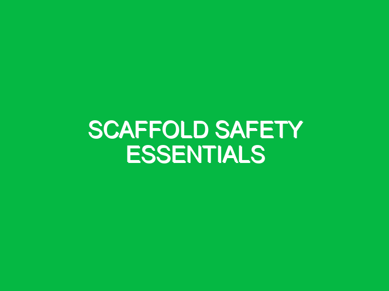 scaffold safety essentials 9743