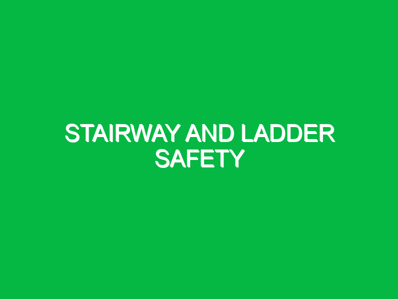 stairway and ladder safety 9246