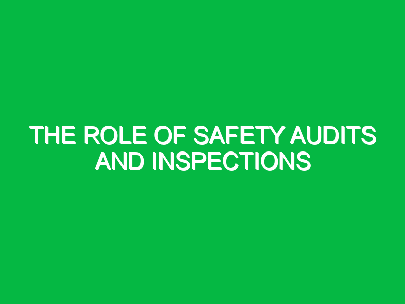 the role of safety audits and inspections 9696