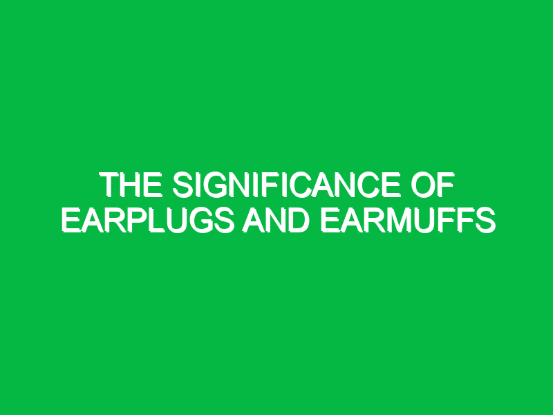 the significance of earplugs and earmuffs 9533