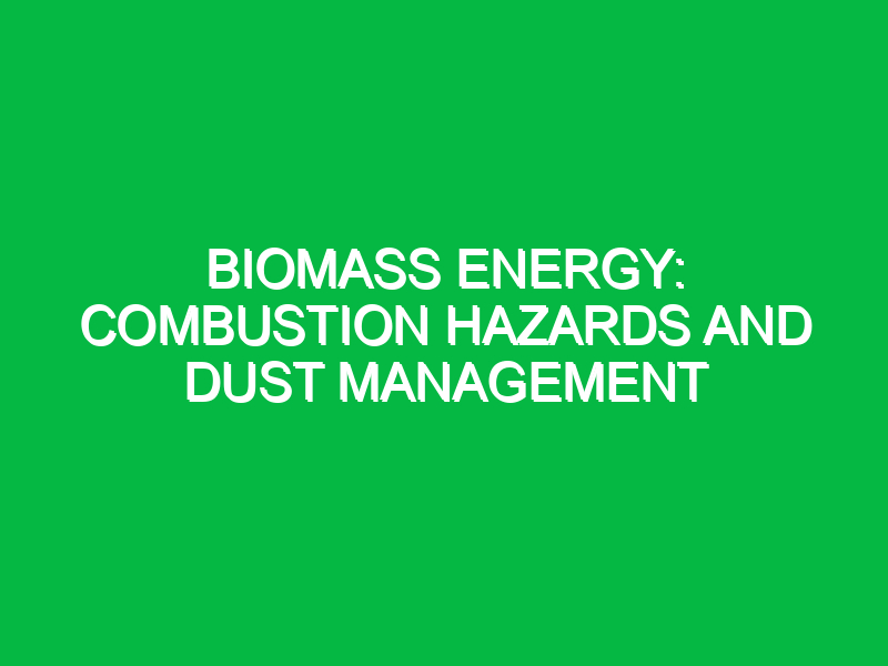 biomass energy combustion hazards and dust management 10647