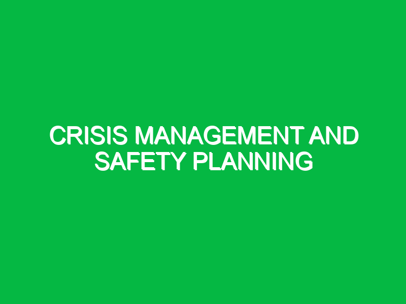 crisis management and safety planning 11229