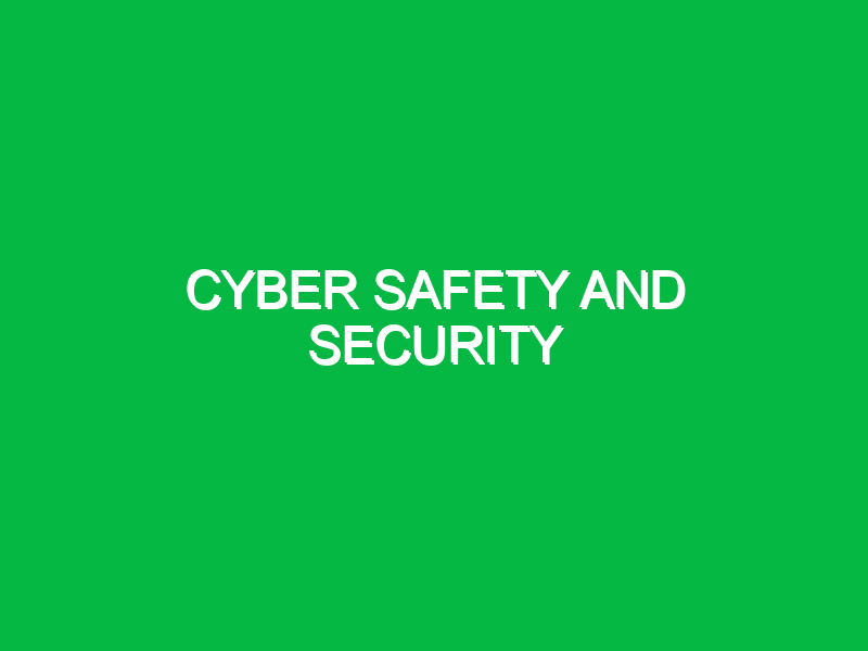 cyber safety and security 10360