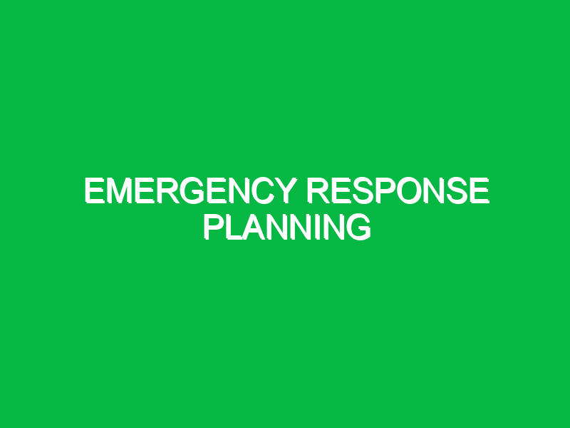 emergency response planning 10967