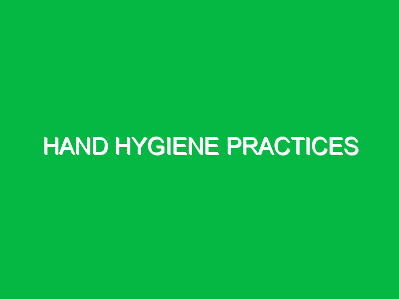 hand hygiene practices 10199