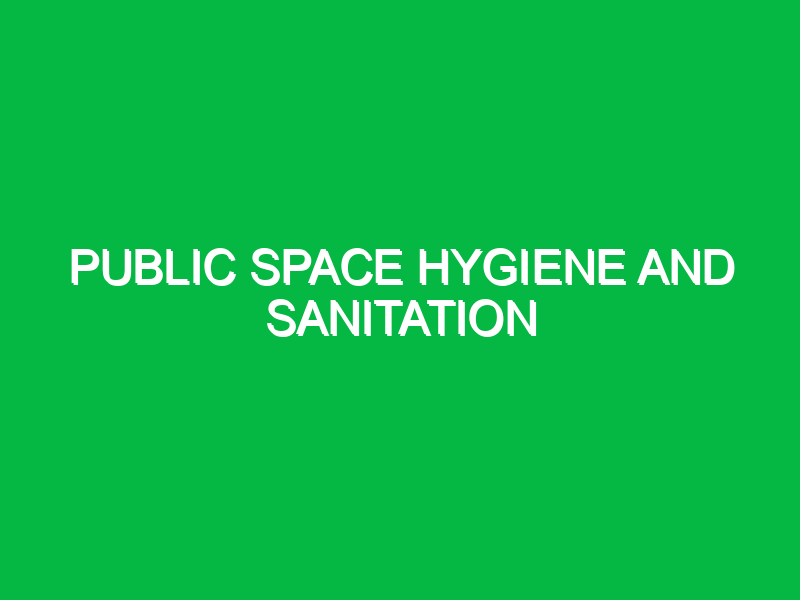 public space hygiene and sanitation 10335