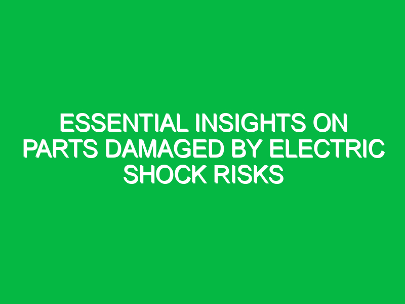 essential insights on parts damaged by electric shock risks 11817