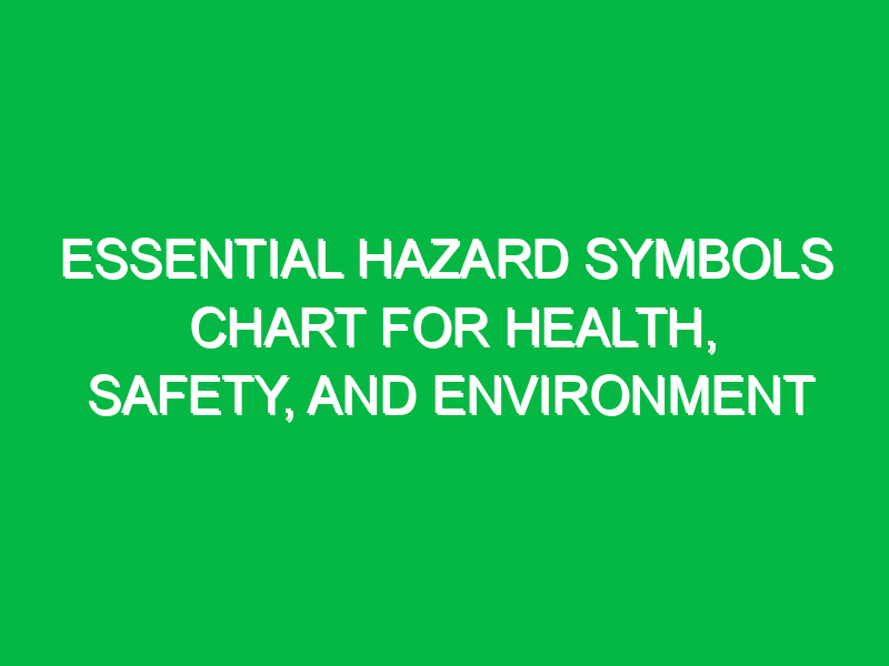 essential hazard symbols chart for health safety and environment 16777