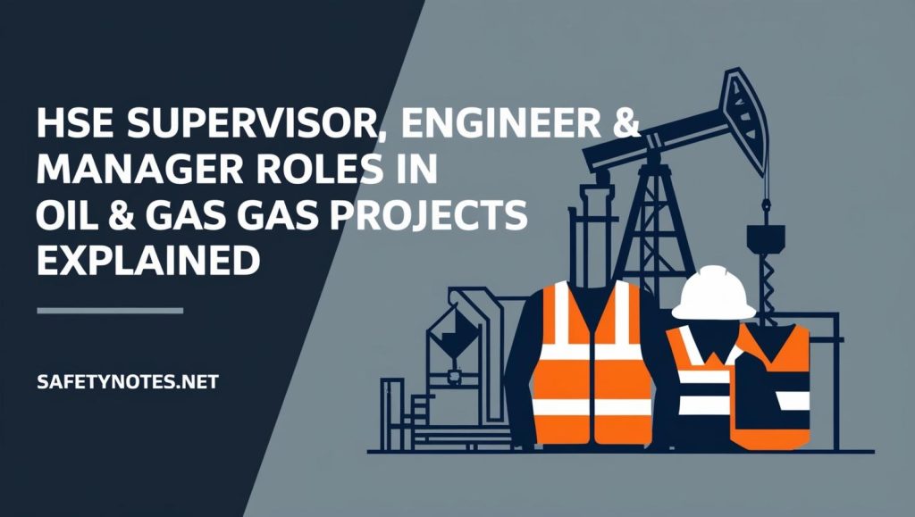 HSE Supervisor, HSE Engineer & HSE Manager: Roles and Responsibilities in Oil and Gas Construction Projects